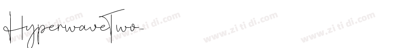 HyperwaveTwo字体转换