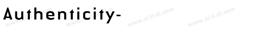 Authenticity字体转换