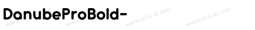 DanubeProBold字体转换