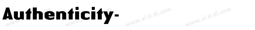 Authenticity字体转换