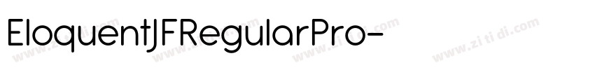 EloquentJFRegularPro字体转换
