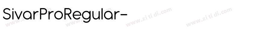 SivarProRegular字体转换
