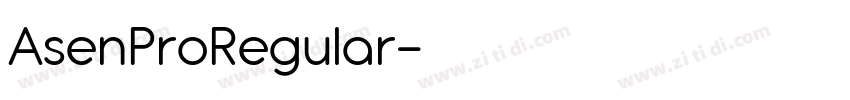 AsenProRegular字体转换