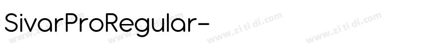 SivarProRegular字体转换