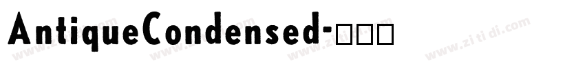 AntiqueCondensed字体转换