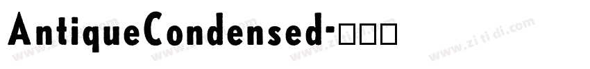 AntiqueCondensed字体转换
