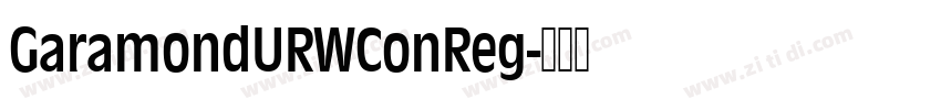 GaramondURWConReg字体转换