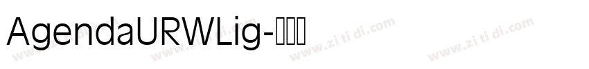 AgendaURWLig字体转换