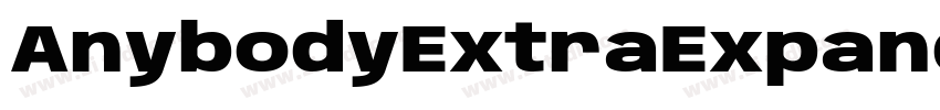 AnybodyExtraExpanded字体转换