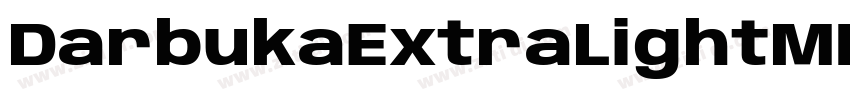 DarbukaExtraLightMF字体转换