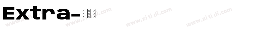 Extra字体转换