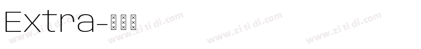 Extra字体转换