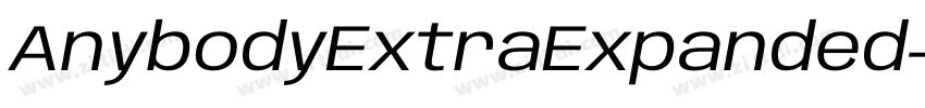 AnybodyExtraExpanded字体转换