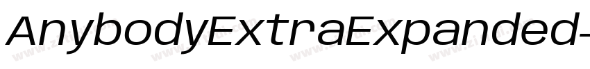 AnybodyExtraExpanded字体转换