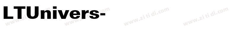 LTUnivers字体转换