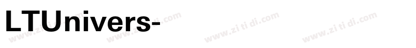 LTUnivers字体转换