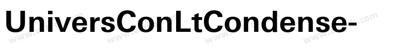 UniversConLtCondense字体转换