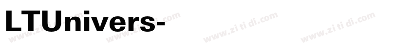LTUnivers字体转换