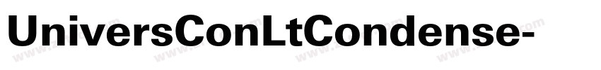 UniversConLtCondense字体转换