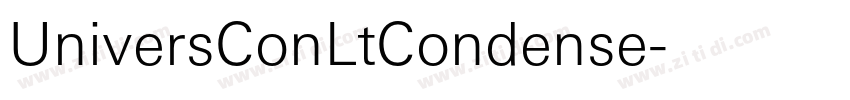 UniversConLtCondense字体转换