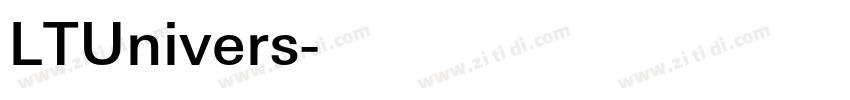 LTUnivers字体转换