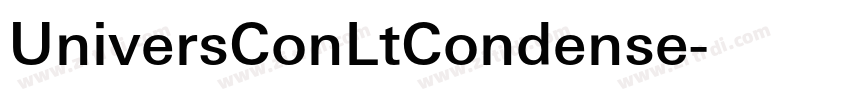 UniversConLtCondense字体转换