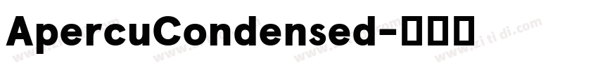 ApercuCondensed字体转换