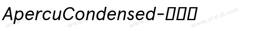 ApercuCondensed字体转换