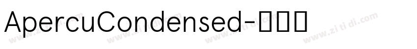ApercuCondensed字体转换