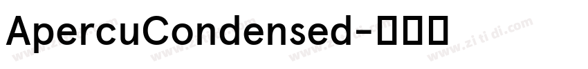 ApercuCondensed字体转换