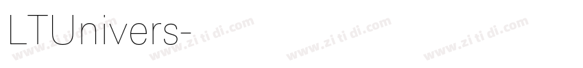 LTUnivers字体转换