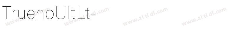 TruenoUltLt字体转换