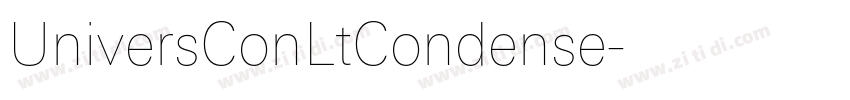 UniversConLtCondense字体转换