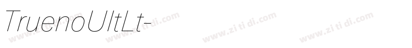 TruenoUltLt字体转换
