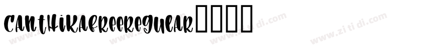 CanthikaFreeRegular字体转换