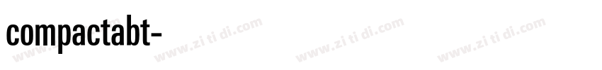 compactabt字体转换