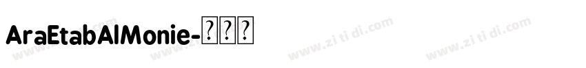 AraEtabAlMonie字体转换