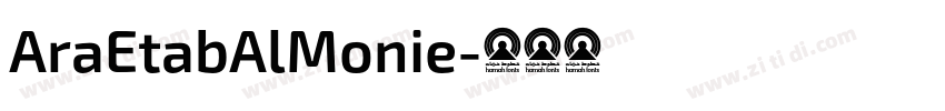 AraEtabAlMonie字体转换