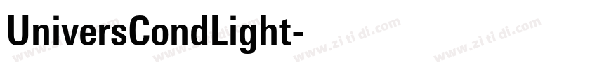 UniversCondLight字体转换