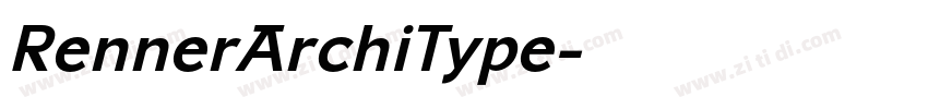 RennerArchiType字体转换
