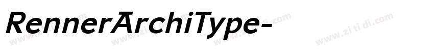 RennerArchiType字体转换
