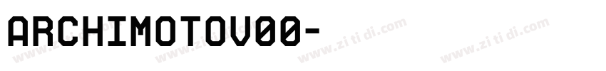 ArchimotoV00字体转换