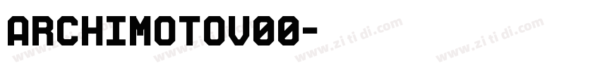 ArchimotoV00字体转换