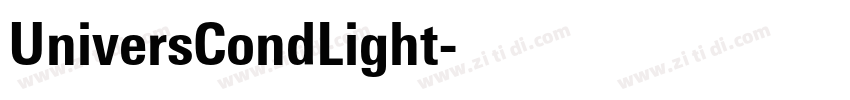 UniversCondLight字体转换