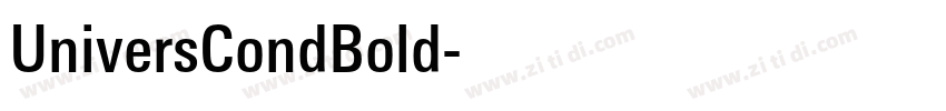 UniversCondBold字体转换