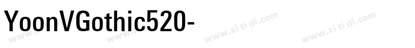 YoonVGothic520字体转换