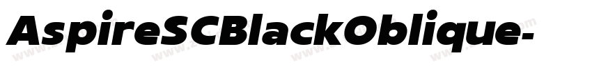 AspireSCBlackOblique字体转换