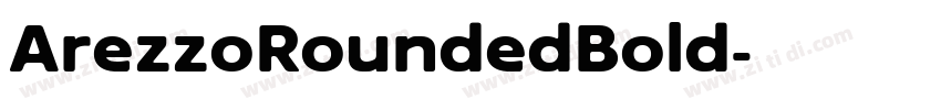 ArezzoRoundedBold字体转换