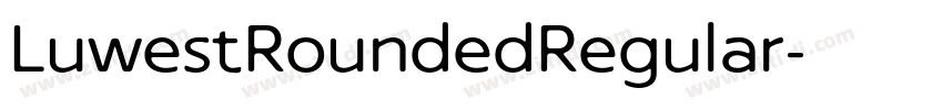 LuwestRoundedRegular字体转换