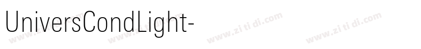 UniversCondLight字体转换